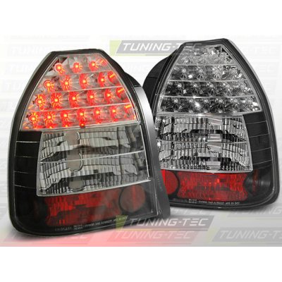 Zadní světla Honda Civic 95-00 3dv. - krystal/černé LED – Hledejceny.cz