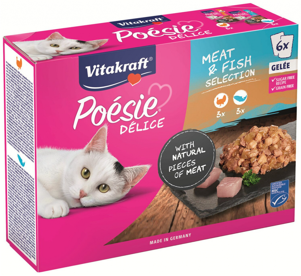 Vitakraft Cat Poésie DéliGelee rybí 6 x 85 g