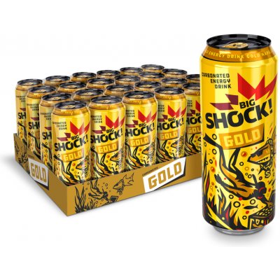 Big Shock! Gold perlivý plech 0,5l x 24 – Hledejceny.cz