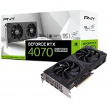 PNY GeForce RTX 4070 SUPER VERTO Dual Fan OC 12GB GDDR6X VCG4070S12DFXPB1-O – Zboží Živě