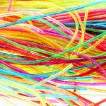 Provázky zaplétací třpytivé set 35ks barevné bužírky 105cm v sáčku – Zboží Mobilmania