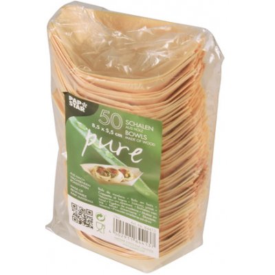 PAPSTAR Finger Food Lodička dřevěná 8,5 x 5,5 cm – Hledejceny.cz