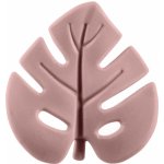 Zopa silikon kousátko Leaf Old Pink