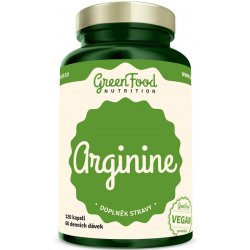 GreenFood Nutrition Arginin vegan 120 kapslí