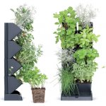 Prosperplast MINI CASCADE IO1W200S433 Vertikální květináče s nůžkami na bylinky antracit – Zboží Dáma