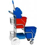 Eastmop úklidový vozík KAMZÍK 2 košíky kaskáda 21009K – Zboží Dáma