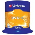 Verbatim DVD-R 4,7GB 16x, Advanced AZO+, spindle, 100ks (43549) – Sleviste.cz