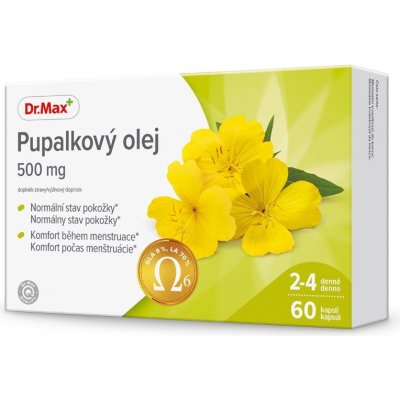 Dr.Max Pupalkový olej 500 mg 60 kapslí