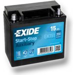 Exide Start-Stop 12V 15Ah 200A EK151 – Zboží Mobilmania