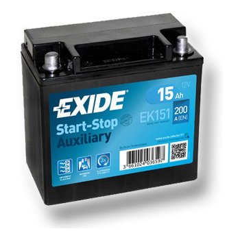 Exide Start-Stop 12V 15Ah 200A EK151