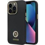 Pouzdro Guess iPhone 13 Pro Max HC Silicone Logo Strass 4G černé