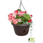 Nohel Garden Žardinka samozavlažovací SIESTA závěsná antracit 25x16 cm – Zboží Mobilmania