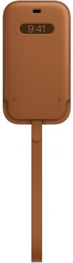 Pouzdro AppleKing kožená kapsa iPhone 12 mini se slotem na kartu a podporou Magsafe nabíjení - hnědé