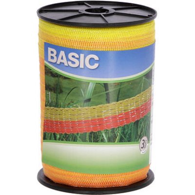 Ohradníková páska BASIC 20mm 200m žlutá oranžová – Hledejceny.cz