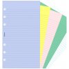 Filofax papír linkovaný i nelinkovaný 5 barev 100 listů
