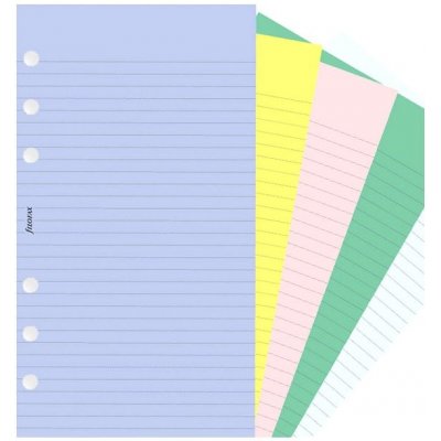 Filofax papír linkovaný i nelinkovaný 5 barev 100 listů – Zboží Mobilmania