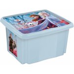 OKT Plastový box Frozen 15 l světle modrý s víke, 38 x 28,5 x 20,5 cm – Zboží Dáma