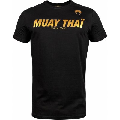 Venum pánské tričko Muay Thai VT Black/Gold – Zbozi.Blesk.cz
