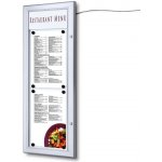 Jansen Display Venkovní MENU vitrína 2x A4 s LED osvětlením, na výšku – Zboží Živě