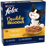 Felix Doubly Delicious kuřecí a krůta 0,8 kg – Hledejceny.cz