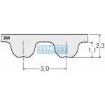 Řemen ozubený 183 3M 9 Gates Powergrip HTD | Zboží Auto