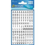 Avery Zweckform 3720 Samolepicí písmenka, 6,5 mm, 240 ks, černé na bílé fólii – Sleviste.cz