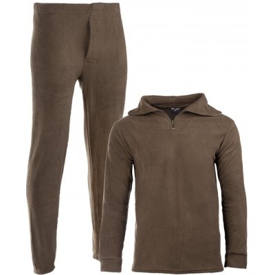 Komplet Thermofleece s límečkem olivový – Zboží Dáma