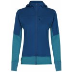 Icebreaker Wmns 300 RealFleece Descender LS Zip Hood Topaz/Atlantis/Cb – Zboží Dáma