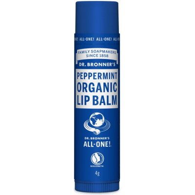 Dr, Bronner´s Balzám na rty Peppermint 4 g