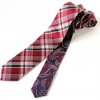 Kravata Hedvábná kravata LeeOppenheimer kostkovaná Slim