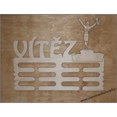 DCH Věšák na medaile univerzální Vítěz 30x20 cm – Zboží Dáma
