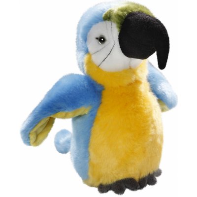 Carl Dick Papoušek modro-žlutý pták cca měkká ,3451001 20 cm