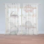 Sablio Záclony Malovaní dinosauři: 2ks 150x250cm – Hledejceny.cz