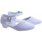 Dívčí k prvnímu svatému přijímání boty 245 s bílým podpatkem – Zboží Dáma