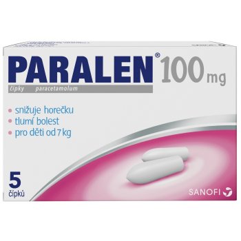 PARALEN RCT 100MG SUP 5