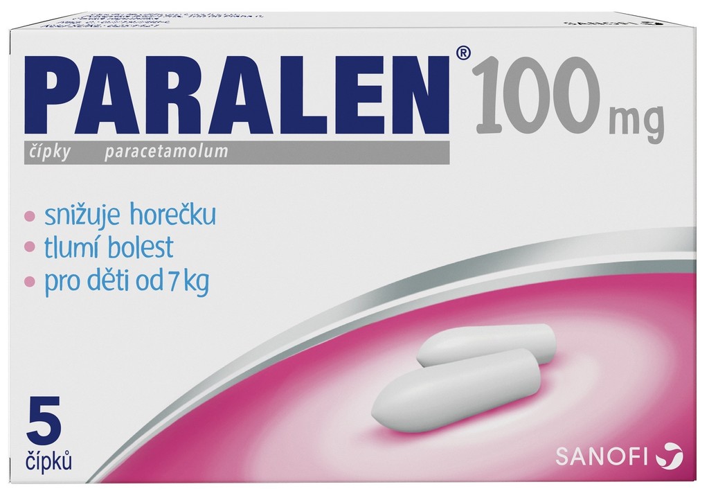 PARALEN RCT 100MG SUP 5