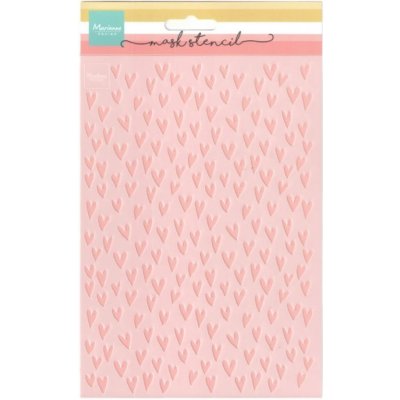 Marianne Design Plastová šablona 15x21cm srdce – Sleviste.cz