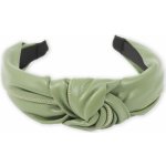 Čelenka do vlasů imitace kůže zelená – Zboží Mobilmania