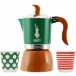 Bialletti 6330 POP Fiammetta Moka konvice na 3 šálky a 2 hrnečky – Sleviste.cz