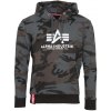 Pánská mikina Alpha Industries Mikina Basic Hoody blackcamo