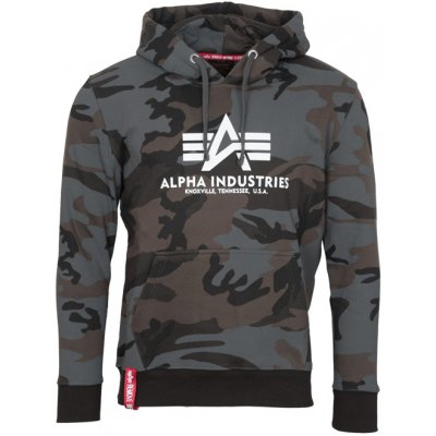 Alpha Industries Mikina Basic Hoody blackcamo – Zboží Mobilmania