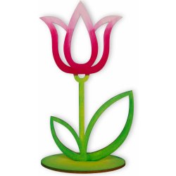 Dřevěný tulipán, nevybarvený Rozměr 20cm