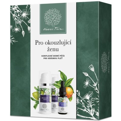 Nobilis tilia Pro okouzlující ženu hyaluronové sérum 20 ml + arganový krém 50 ml + oční krém 15 ml dárková sada – Zboží Dáma