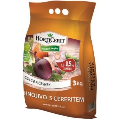 Nohelgarden Hnojivo RAŠELINA HORTICERIT na cibuli a česnek 3 kg