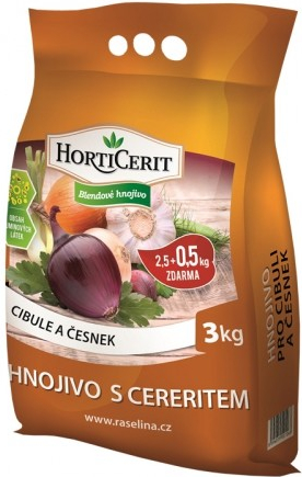 Nohelgarden Hnojivo RAŠELINA HORTICERIT na cibuli a česnek 3 kg