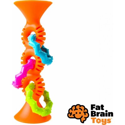 FAT BRAIN chrastítko pipSquiz Loops oranžové – Zboží Dáma