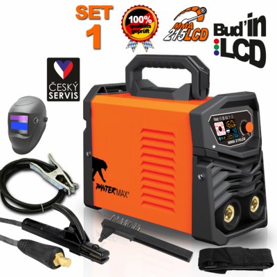 PanterMax 215 LCD pro MMA a TIG SET 1 + kukla eco PMMMA215LCD – Zboží Mobilmania