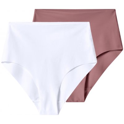 esmara Dámské bezešvé tvarující kalhotky 2 kusy růžová bílá – Zboží Dáma