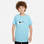 Nike Sportswear volnočasové tričko Unisex modrá – Zboží Dáma