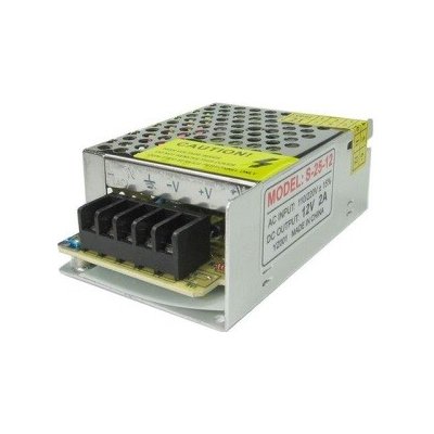 Průmyslový zdroj S-25-12, 12V=/25W spínaný – Hledejceny.cz